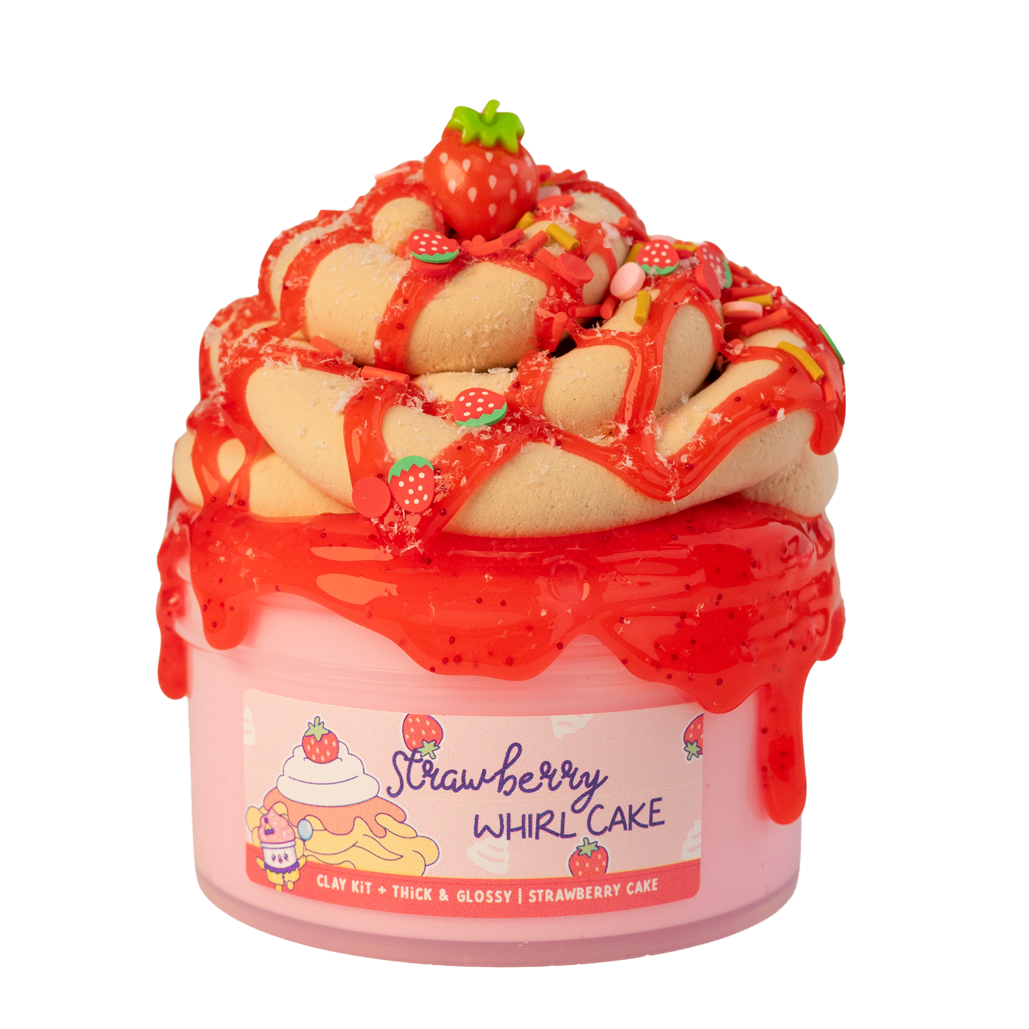 Strawberry Whirl Cake